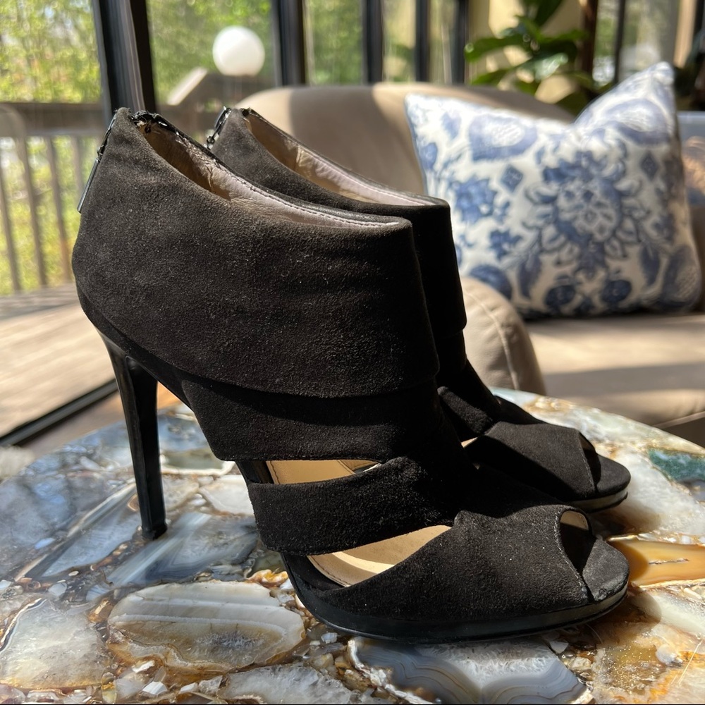 Calvin Klein Black Suede “Patrish” Ankle Boot Sz 8